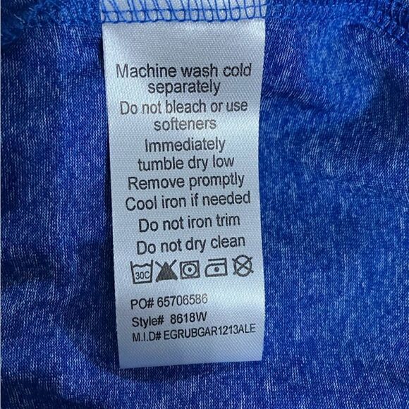 Cool & Dry Blue Top   Sz XL  Ultraclub - Picture 6 of 9